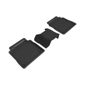 Lexus LS Floor Mats - Rear - 3D MAXpider - Kagu, Carbon Fiber Embossed - Black - `18-`23 Lexus LS Floor Mats - Rear - 3D MAXpider - Kagu, Carbon Fiber Embossed - Black - `18-`23
